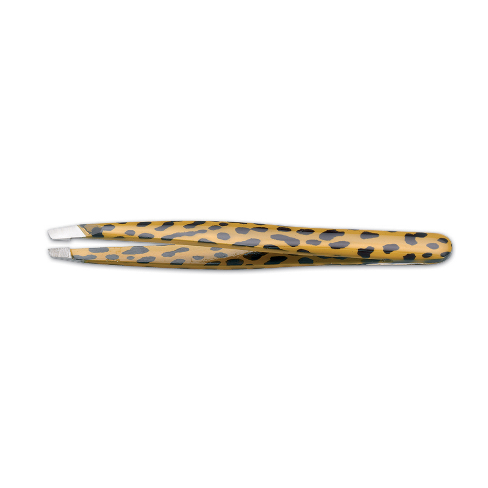 Aurore Pinzetta Inox Leopardo