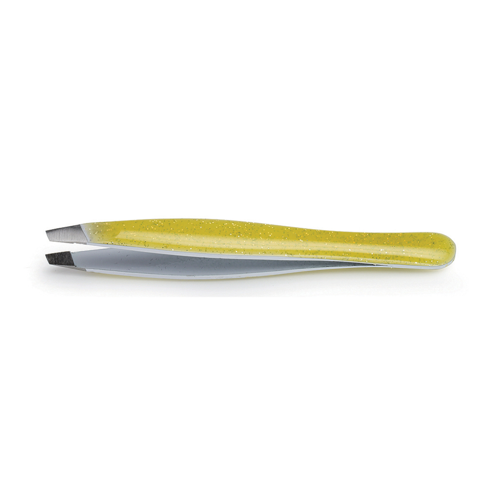 Aurore Pinzetta Inox Crystal Gialla