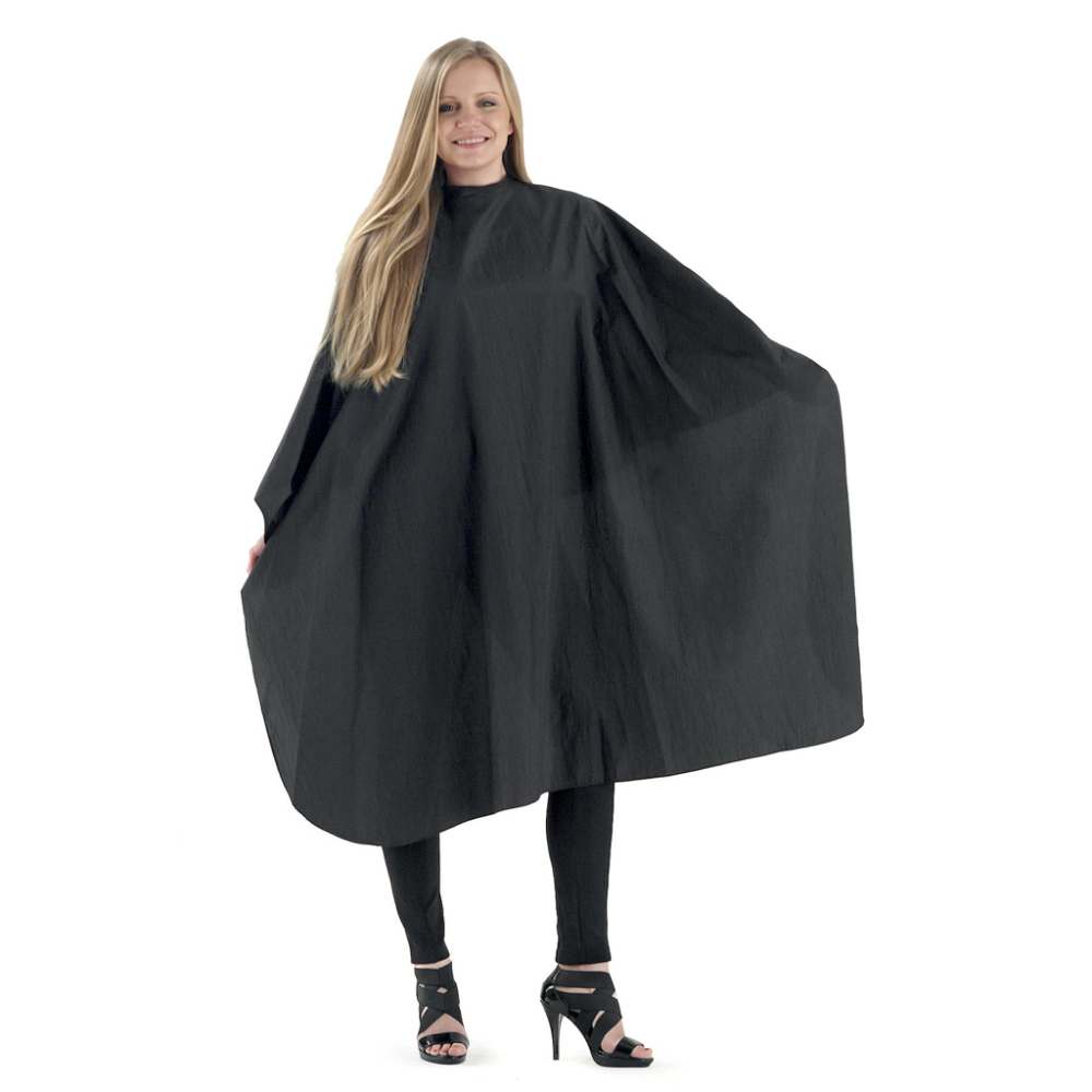 Morocutti Mantella Taglio Nylon Silk Crinkly Nera