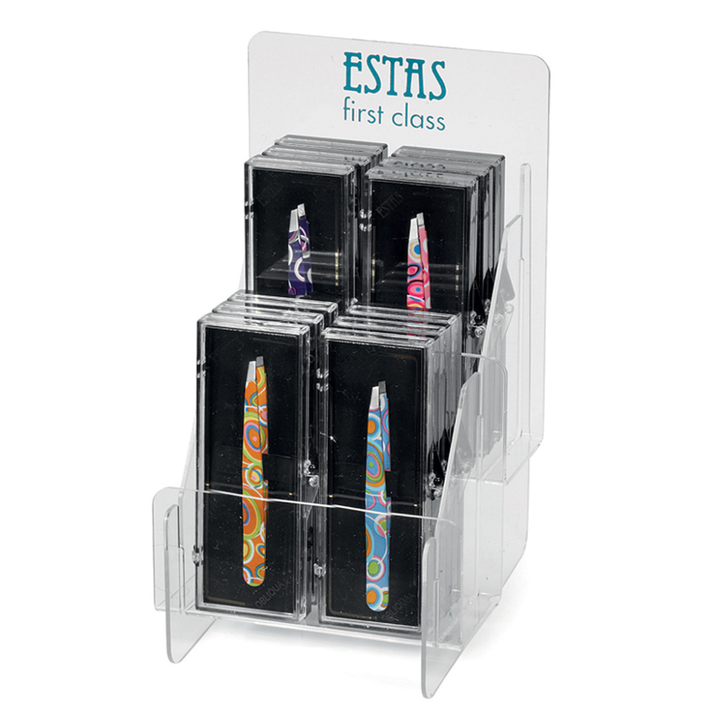 Estas Espositore Pinza Obliqua Inox Vintage 24PZ