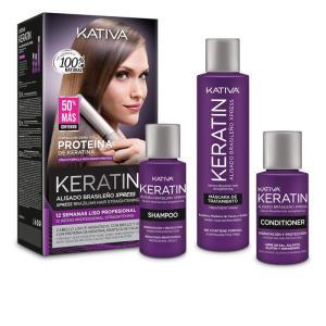 Keratin liscio brasiliano xpress con piastra kit 3pz