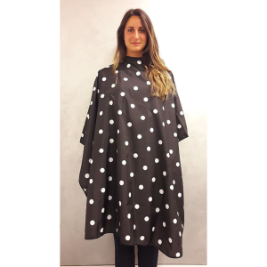 Mantella taglio nera a pois