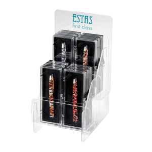 Espositore pinza obliqua inox safari 24pz