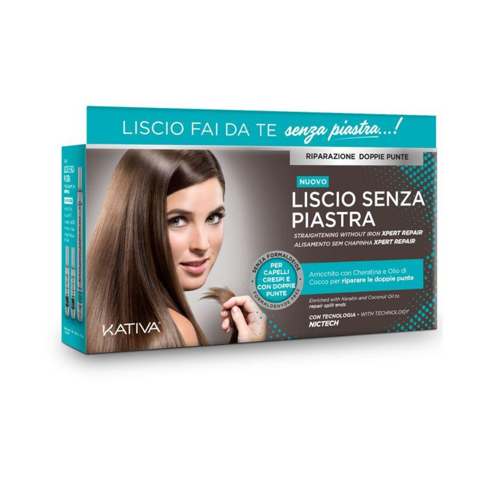 Kativa Liscio Senza Piastra Riparazione Doppie Punte Kit 3PZ