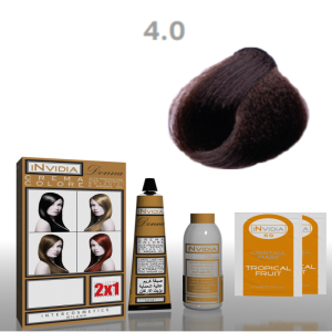 Shampoo colorante crema colore donna 100ml 4.0 castano