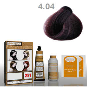 Shampoo colorante crema colore donna 100ml 4.04 caffè