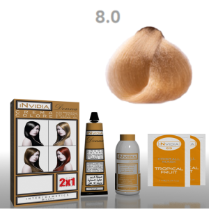Shampoo colorante crema colore donna 100ml 8.0 biondo chiaro