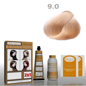 Shampoo colorante crema colore donna 100ml 9.0 biondo chiarissimo