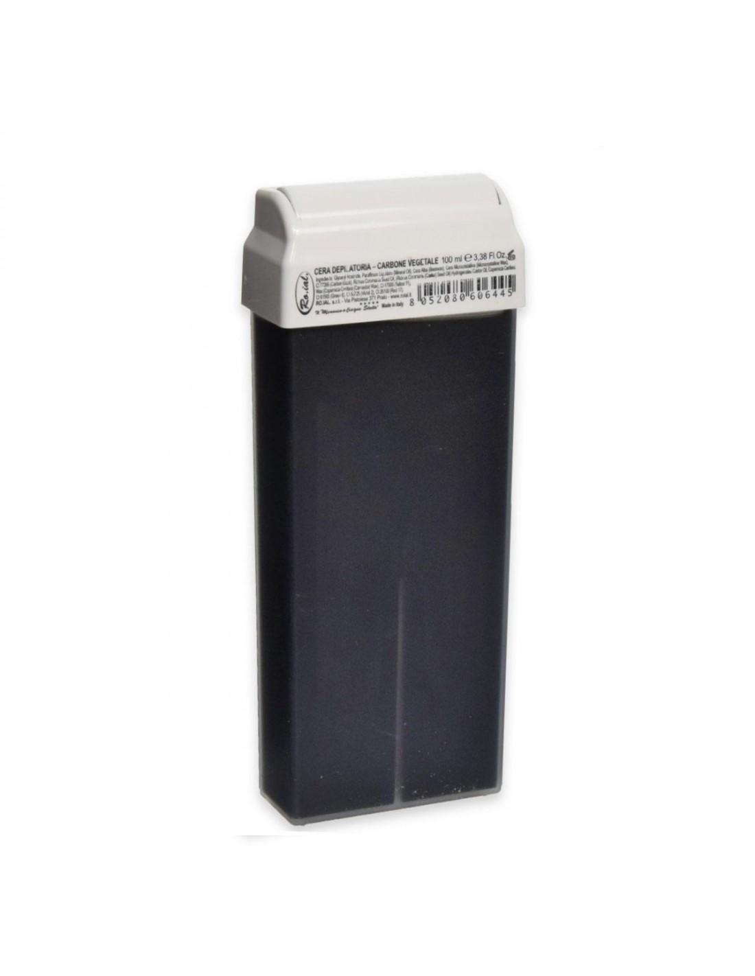 Roial Cera Rullo Depilatoria Liposolubile 100ML Carbone Vegetale