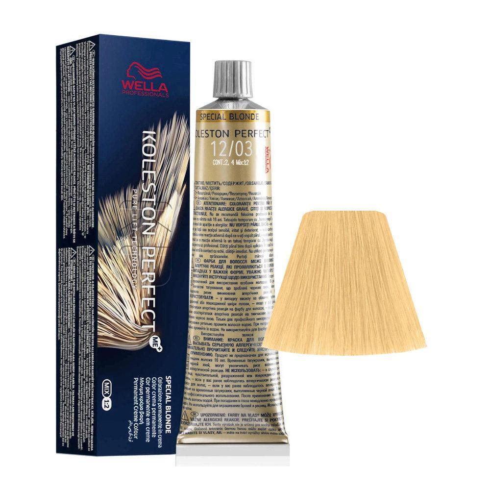 Wella Tinta Koleston Perfect Me 60ML 12/03 Naturale Dorato