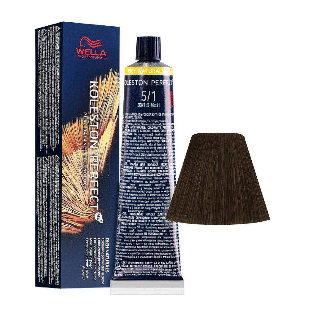 Wella Tinta Koleston Perfect Me 60ML 5/1 Castano Chiaro Cenere