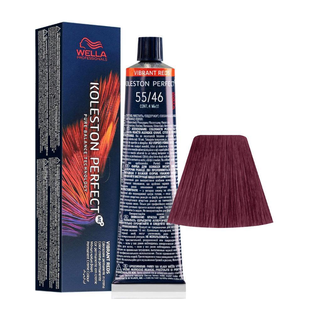 Wella Tinta Koleston Perfect Me 60ML 55/46 Castano Chiaro Intenso Rame Violetto