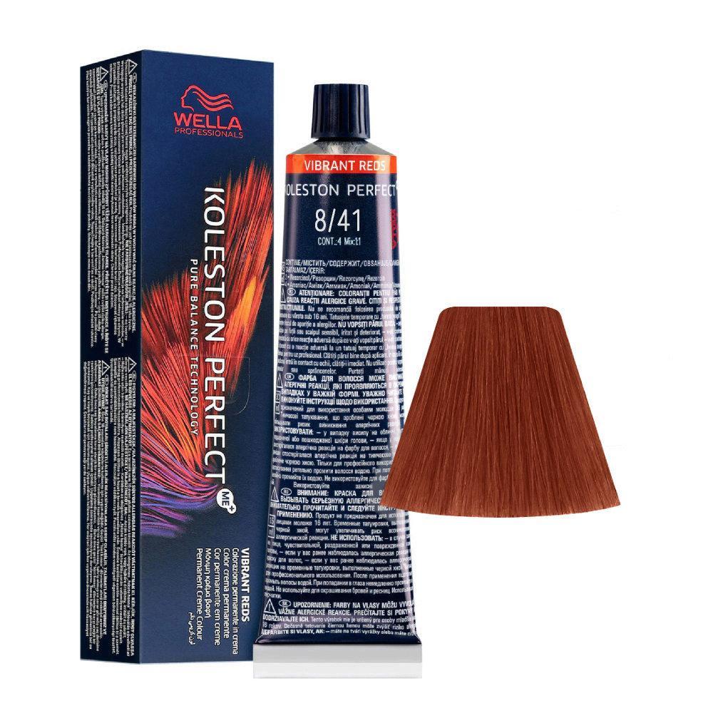 Wella Tinta Koleston Perfect Me 60ML 8/41 Biondo Chiaro Rame Cenere
