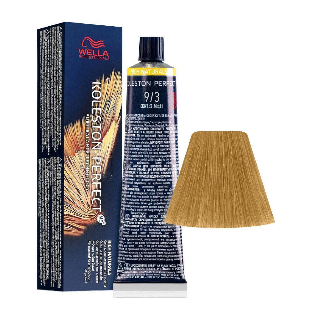 Wella Tinta Koleston Perfect Me 60ML 9/3 Biondo Chiarissimo Dorato