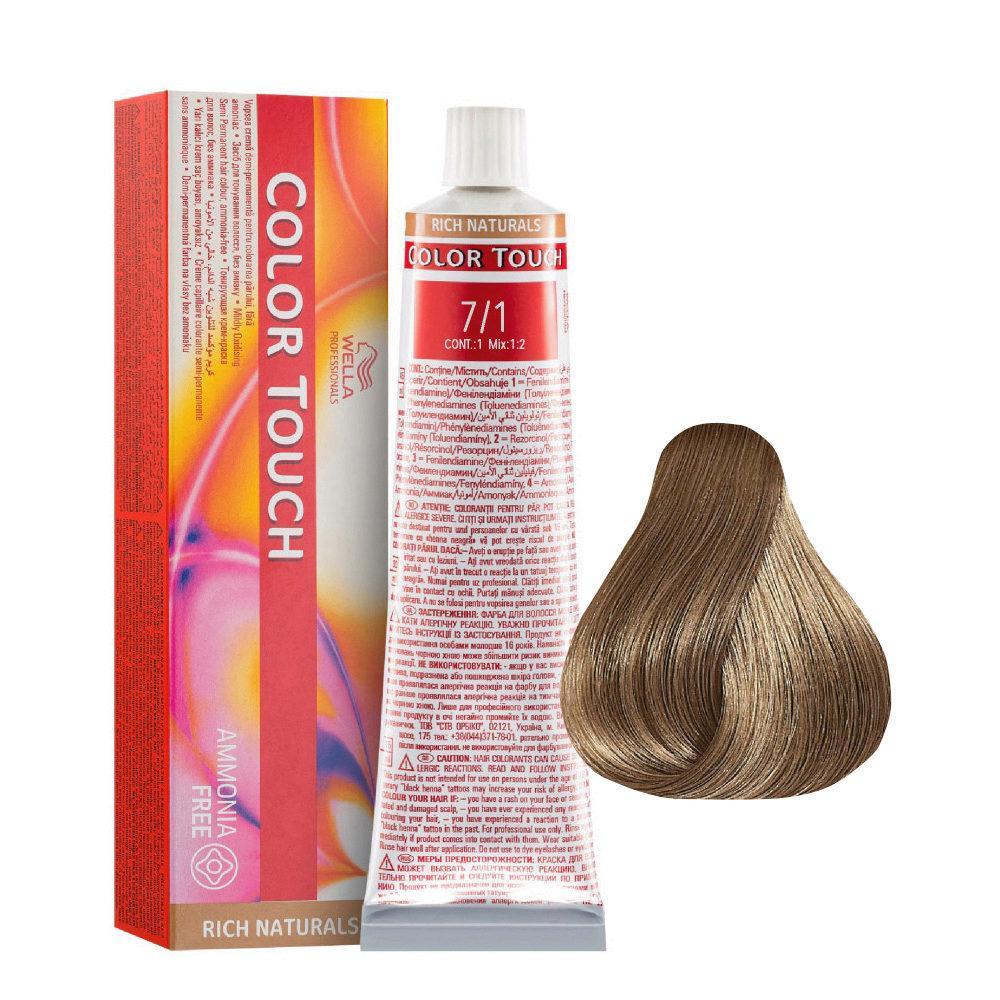 Wella Color Touch Tono Su Tono 60ML 7/1 Biondo Medio Cenere