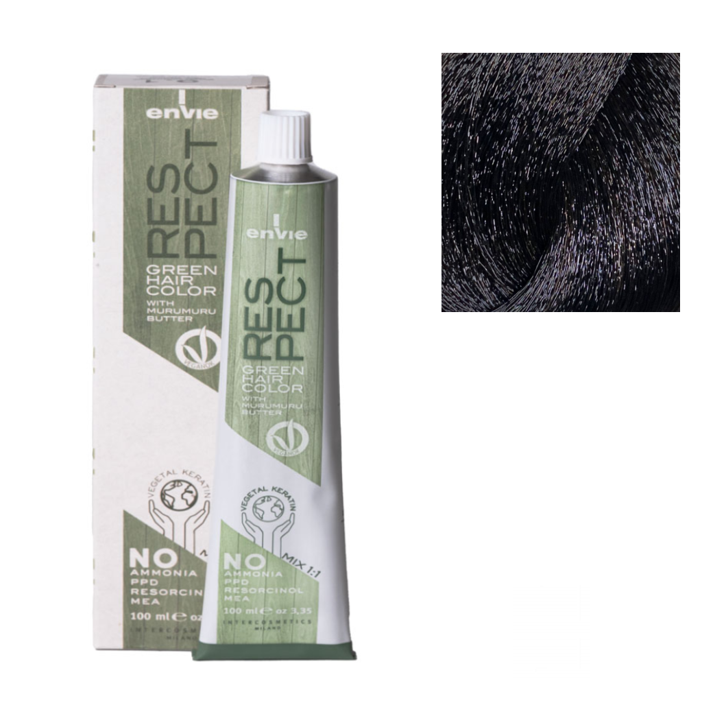Envie Tinta in Crema Senza Ammoniaca Respect Green 100ml 3.0 Castano Scuro