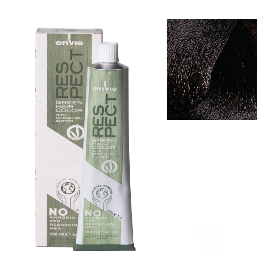 Envie Tinta in Crema Senza Ammoniaca Respect Green 100ml 4.08 Caffe Oro