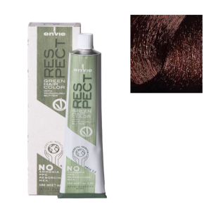 Tinta in crema senza ammoniaca respect green 100ml 4.4 castano rame
