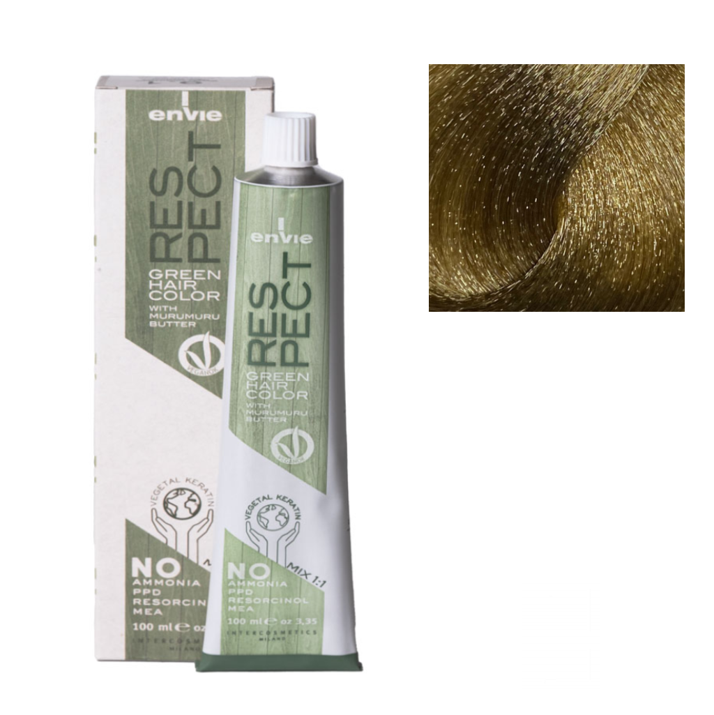 Envie Tinta in Crema Senza Ammoniaca Respect Green 100ml 8.0 Biondo Chiaro
