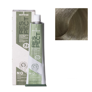 Tinta in crema senza ammoniaca respect green 100ml 8.1 biondo chiaro naturale cenere