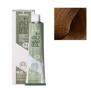 Tinta in crema senza ammoniaca respect green 100ml 8.32 biondo chiaro beige
