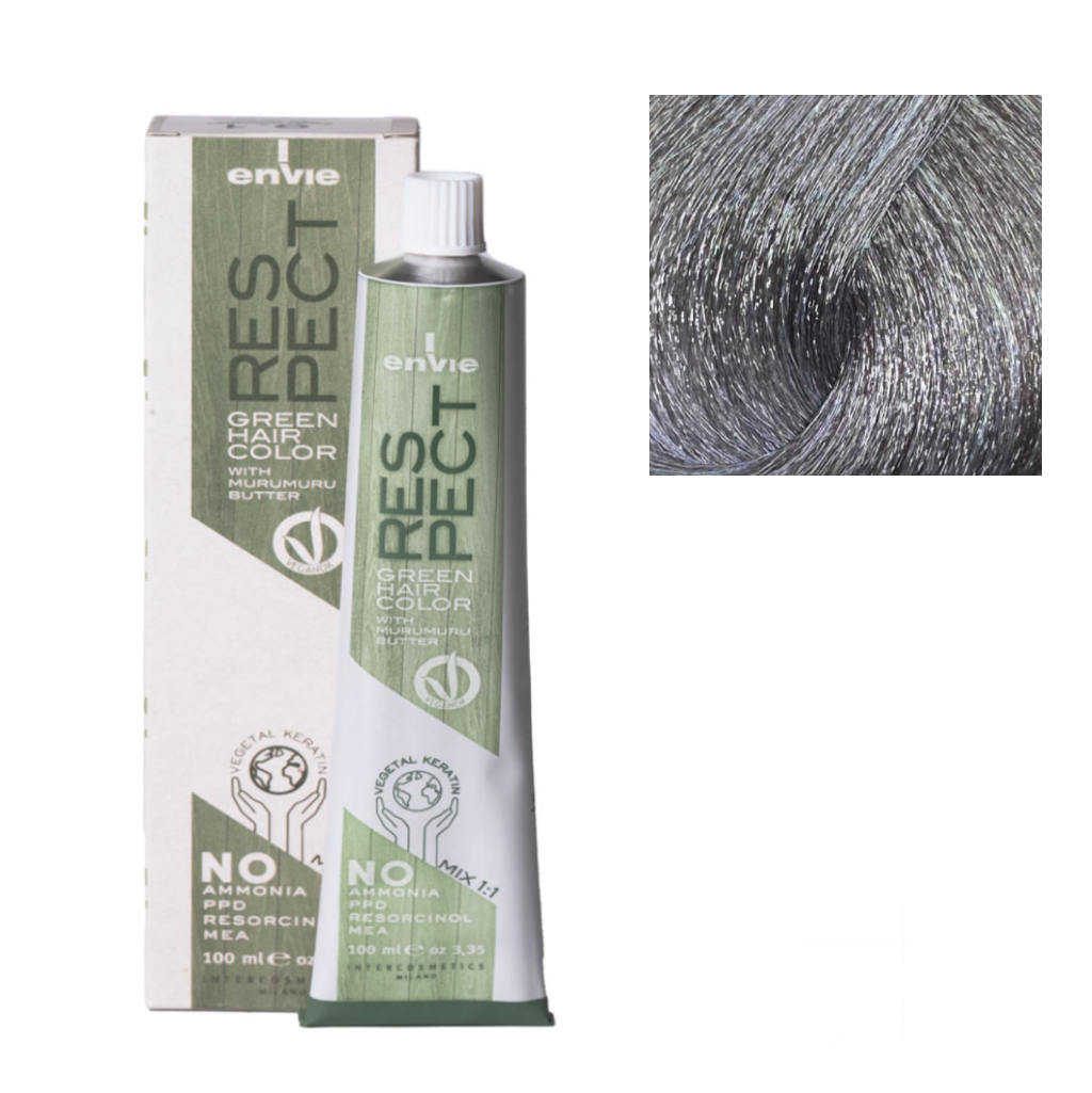 Envie Tinta in Crema Senza Ammoniaca Respect Green 100ml MS Argento Metallizzato