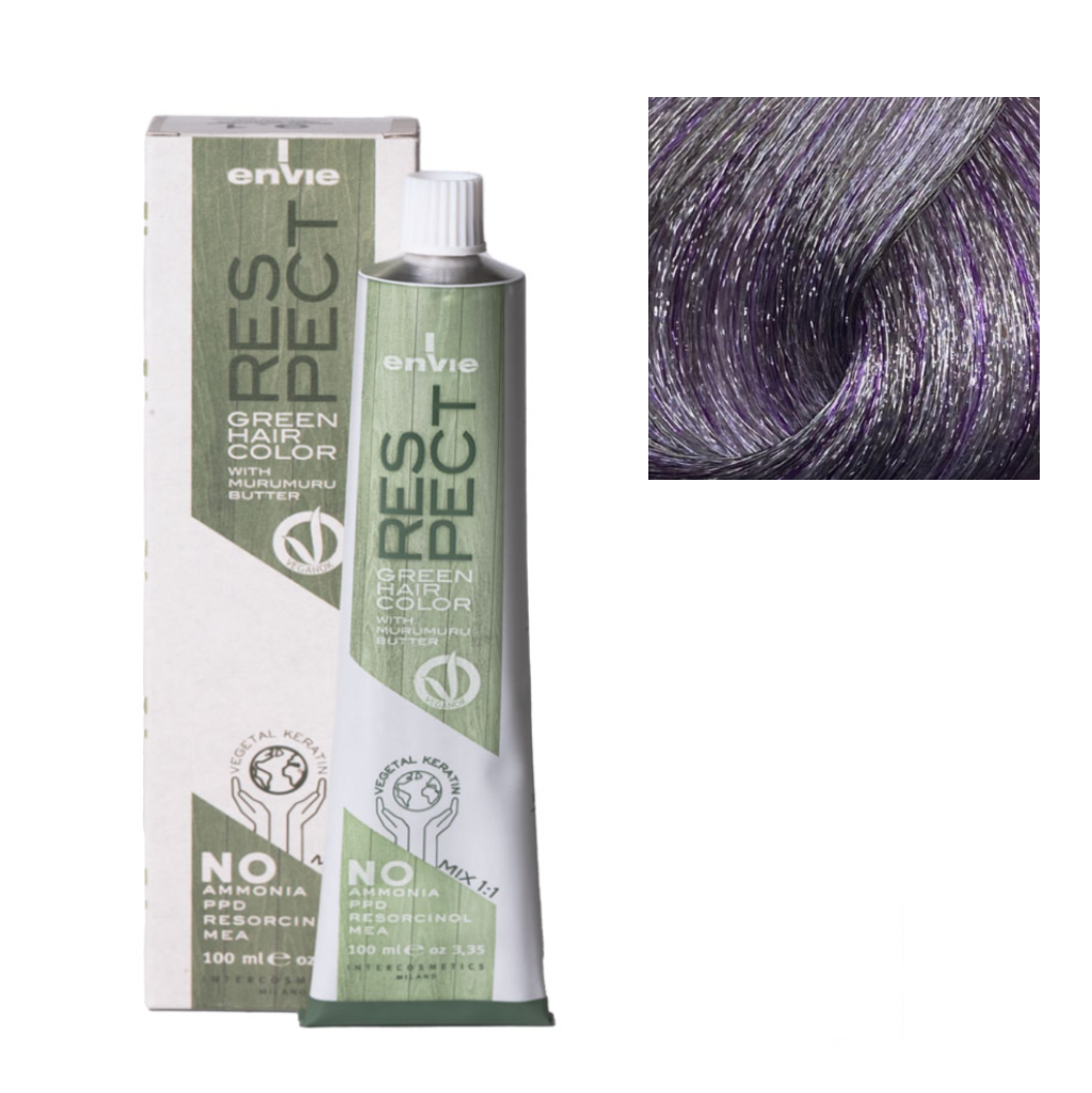 Envie Tinta in Crema Senza Ammoniaca Respect Green 100ml MV Viola Metallizzato