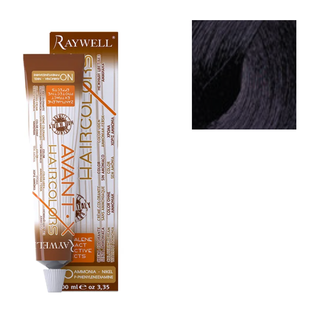 Raywell Tinta In Crema Senza Ammoniaca Avant-X 100ml 1.0 Nero