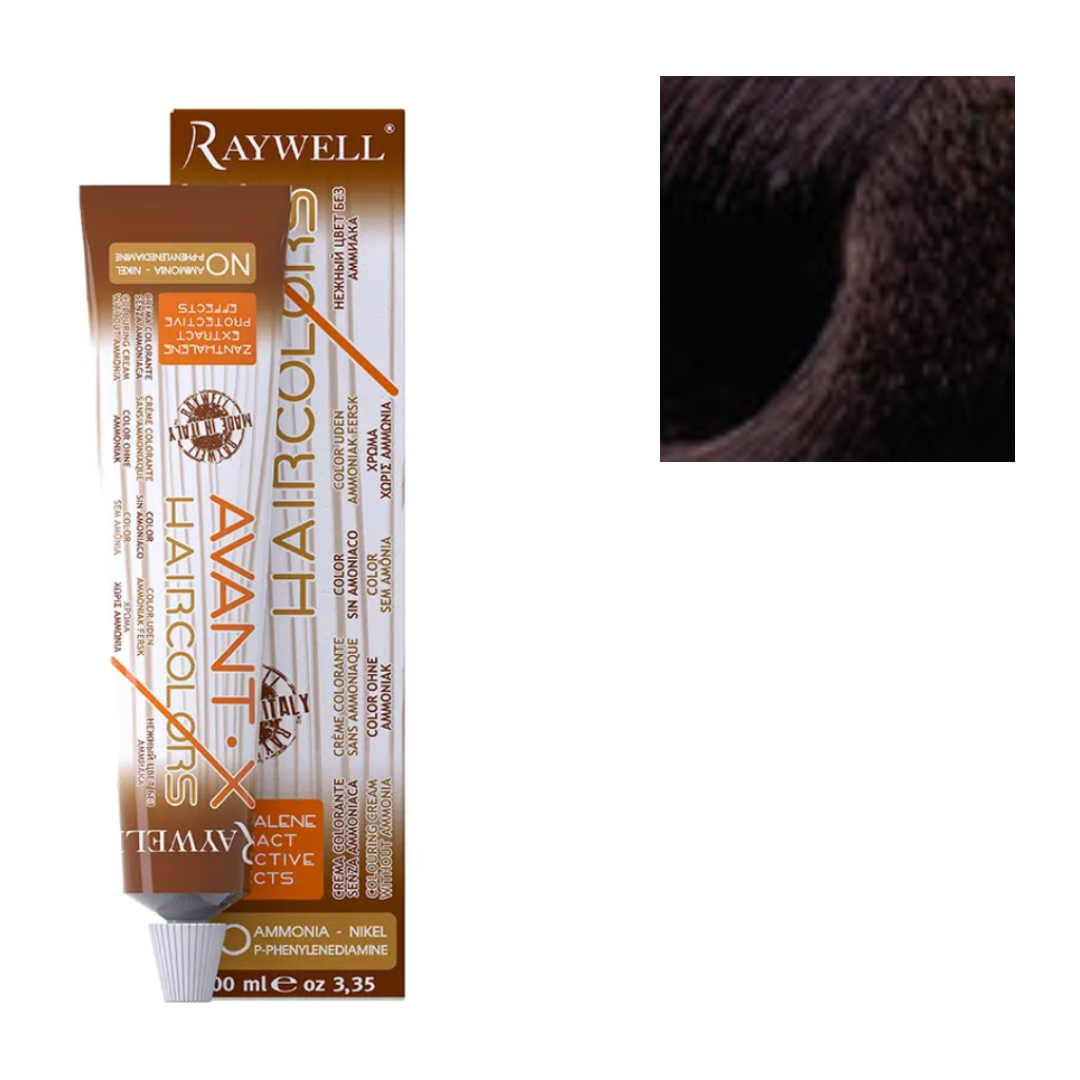 Raywell Tinta In Crema Senza Ammoniaca Avant-X 100ml 4.0 Castano 
