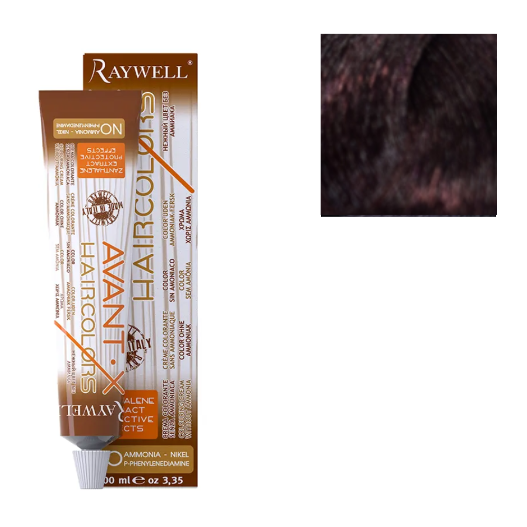 Raywell Tinta In Crema Senza Ammoniaca Avant-X 100ml 5.6 Castano Chiaro Rosso