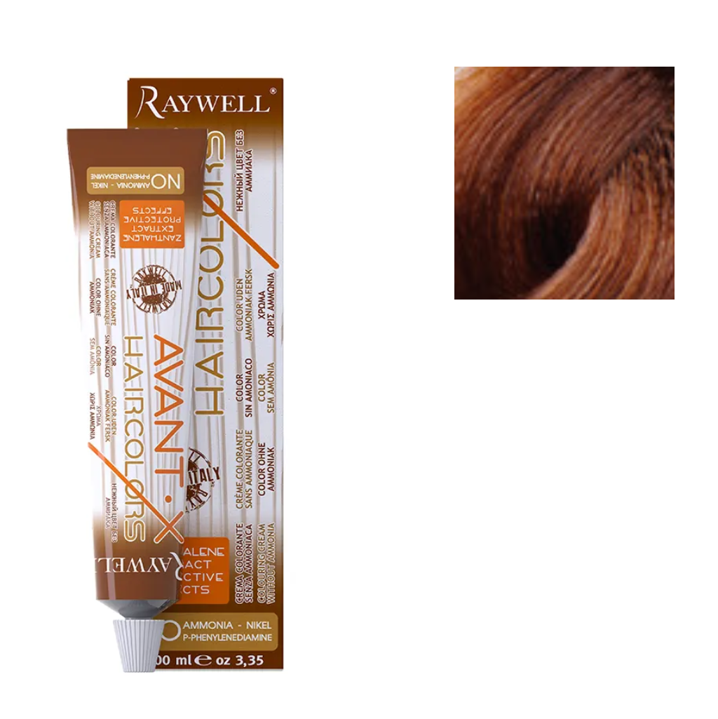 Raywell Tinta In Crema Senza Ammoniaca Avant-X 100ml 6.07 Castagna