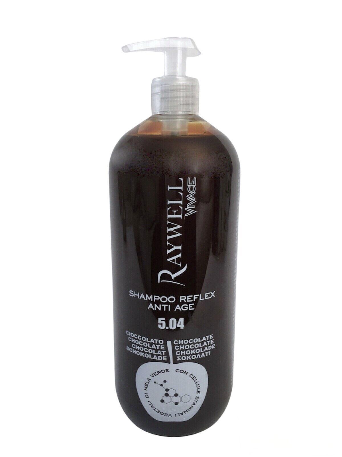 Raywell Shampoo Riflessante Reflex Anti Age 1000ml 5.04 Cioccolato