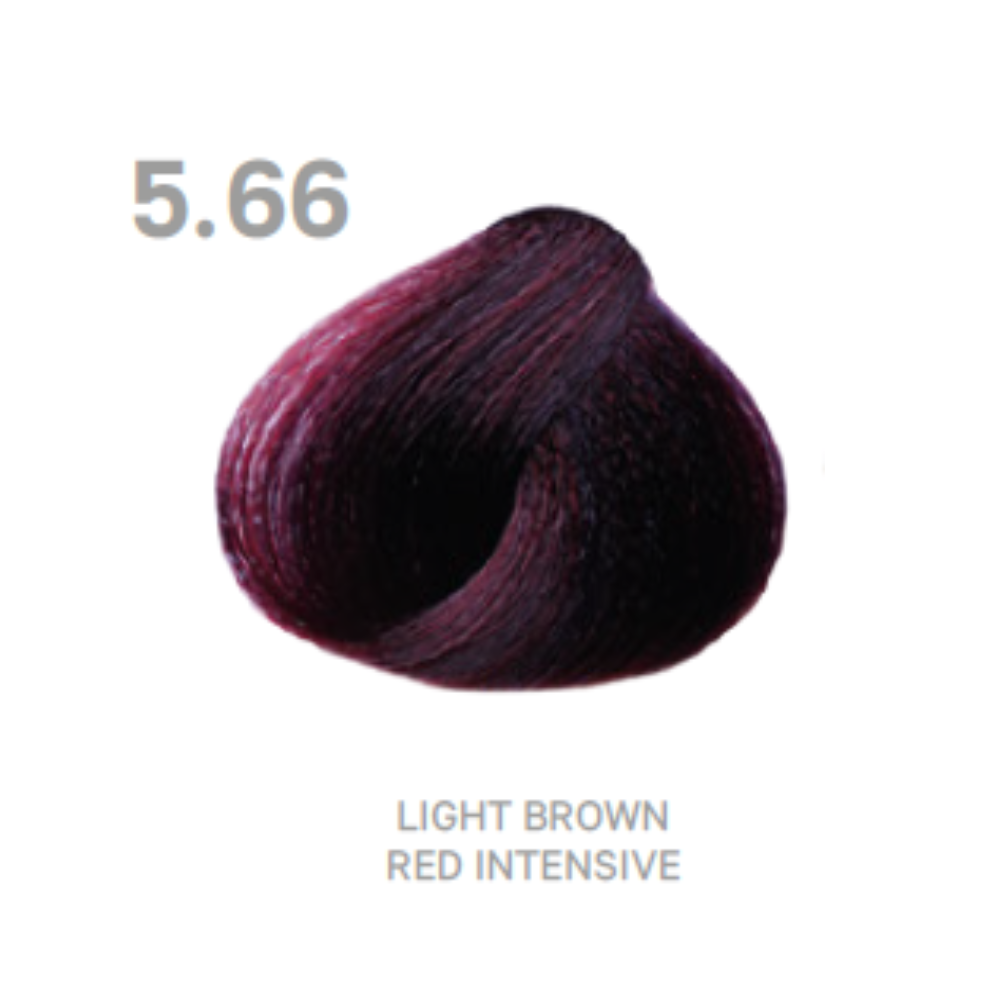 Raywell Tinta In Crema Color Plex 100ml 5.66 Castano Chiaro Rosso Intenso