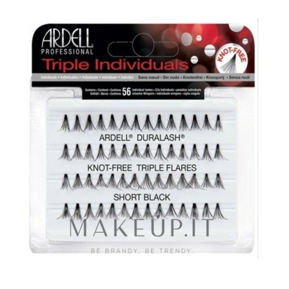 Ardell Triple Individual Ciglia Finte Short Black 