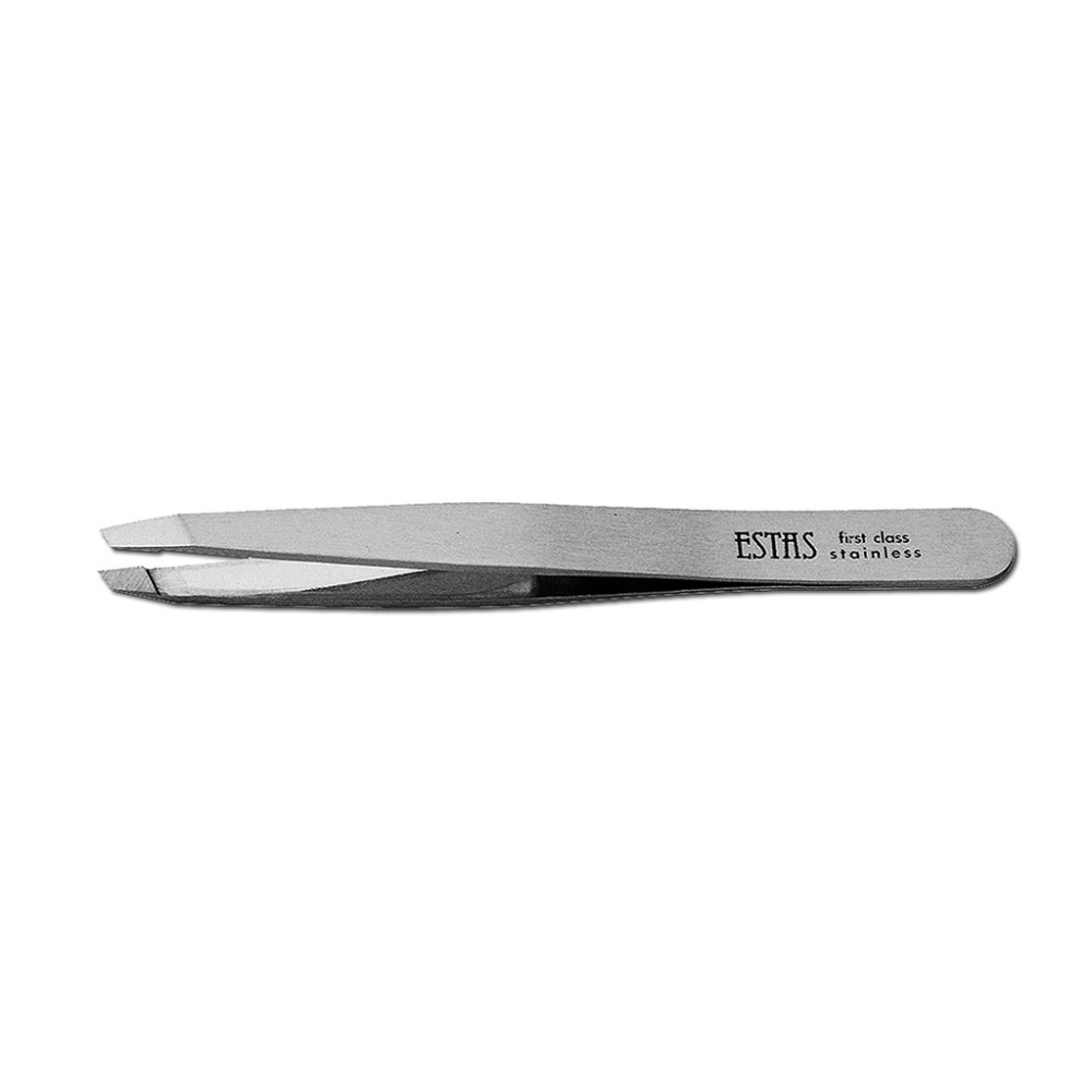 Estas Pinzetta Stainless Inox Obliqua