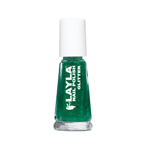 Smalto glitter verde 10ml