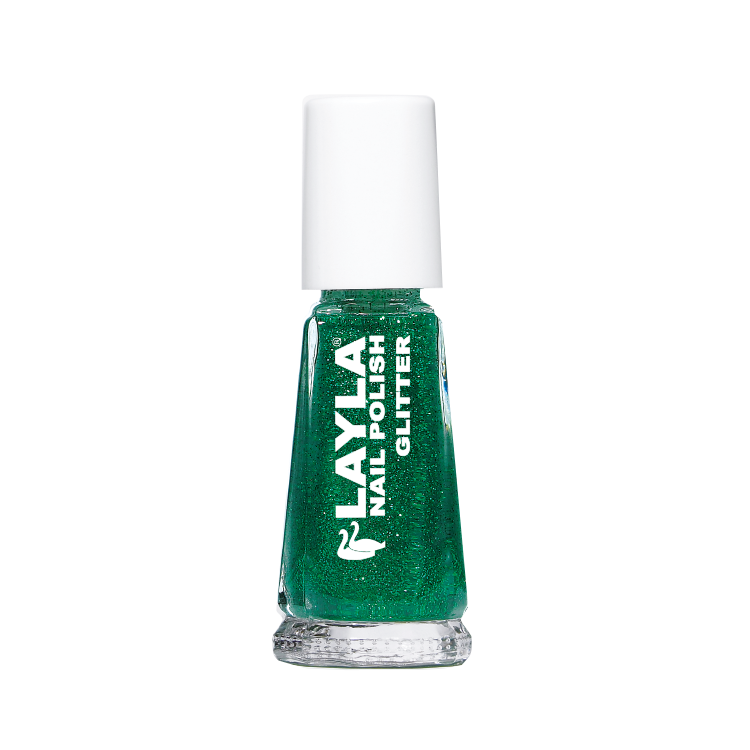 Layla Smalto Glitter Verde 10ML