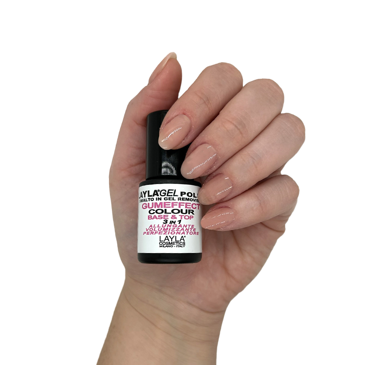 Layla Gum Effect Gel Polish 3IN1 N.4 Natural Cover 10ML