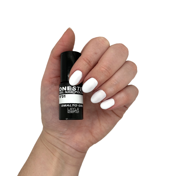 Layla Semipermanente One Step Gel Nail Polish N.1 White 5ML