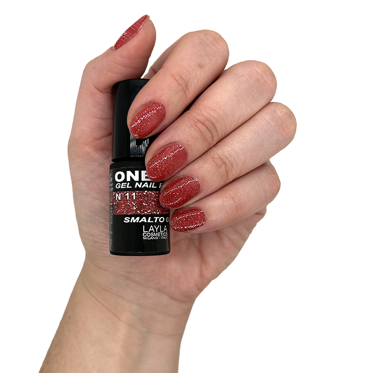 Layla Semipermanente One Step Gel Nail Polish N.11 Red Comet 5ML