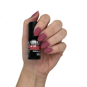Semipermanente one step gel nail polish n.38 malva