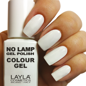 Semipermanente no lamp gel polish n.1 straight white 10ml