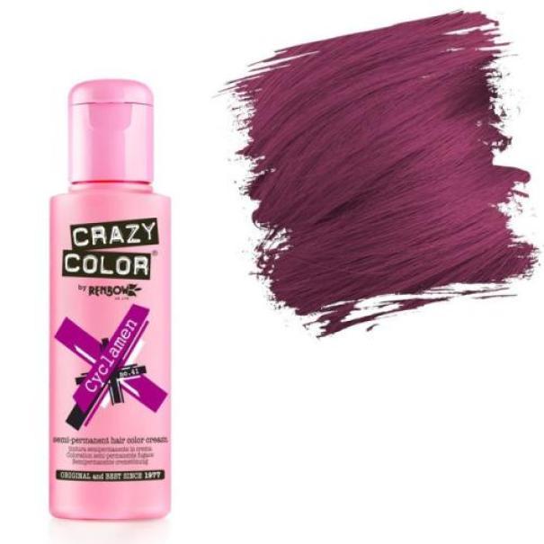 Crazy Color Crema Colorante Semipermanente 100ML E679 41 Cyclamen