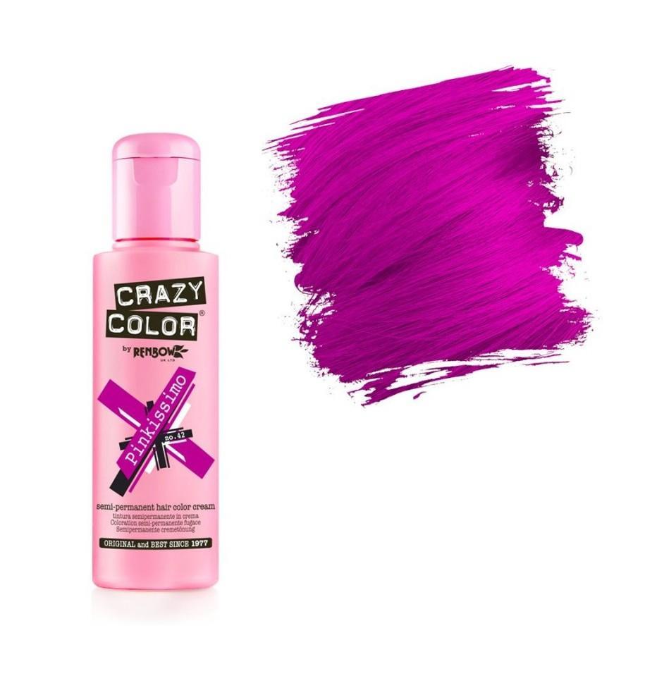 Crazy Color Crema Colorante Semipermanente 100ML E679 42 Pinkissimo