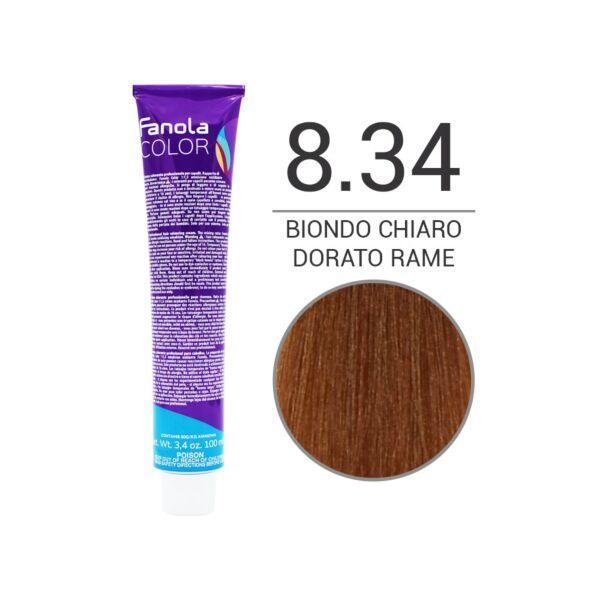 Fanola Tinta Crema Colore 100 ML 8.34