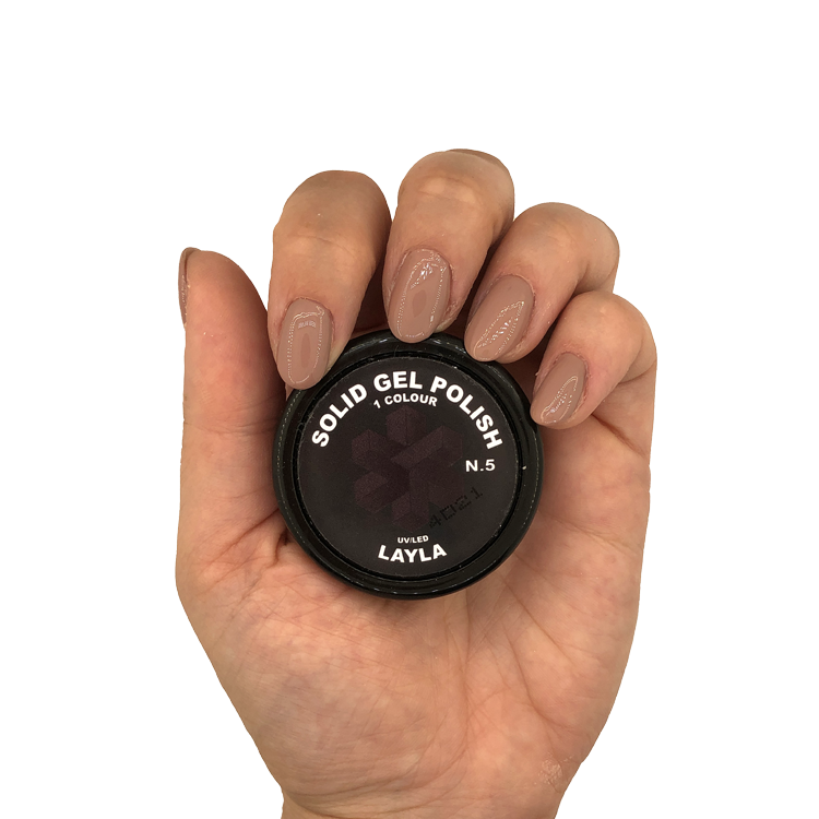 layla-smalto-solid-gel-polish-uv-led-15gr-n.5-brown-nude Layla Smalto Solid Gel Polish Uv Led 15GR N.5 Brown Nude