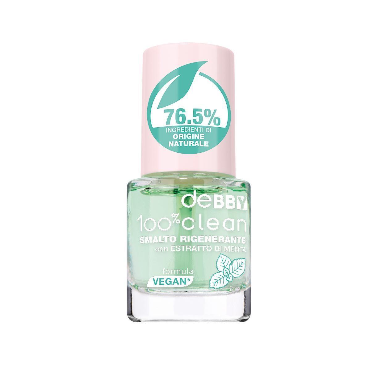 Debby 100% Clean Smalto Rigenerante Con Estratto Alla Menta 8ML