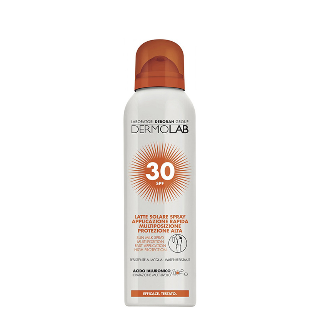 Dermolab Latte Solare Spray Applicazione Rapida SPF 30 150 Ml 