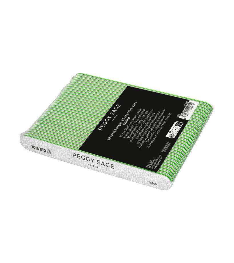peggy sage peggy sage 122061 lotto 30 limette per unghie 2 facce 100/180  zebra - foto 1