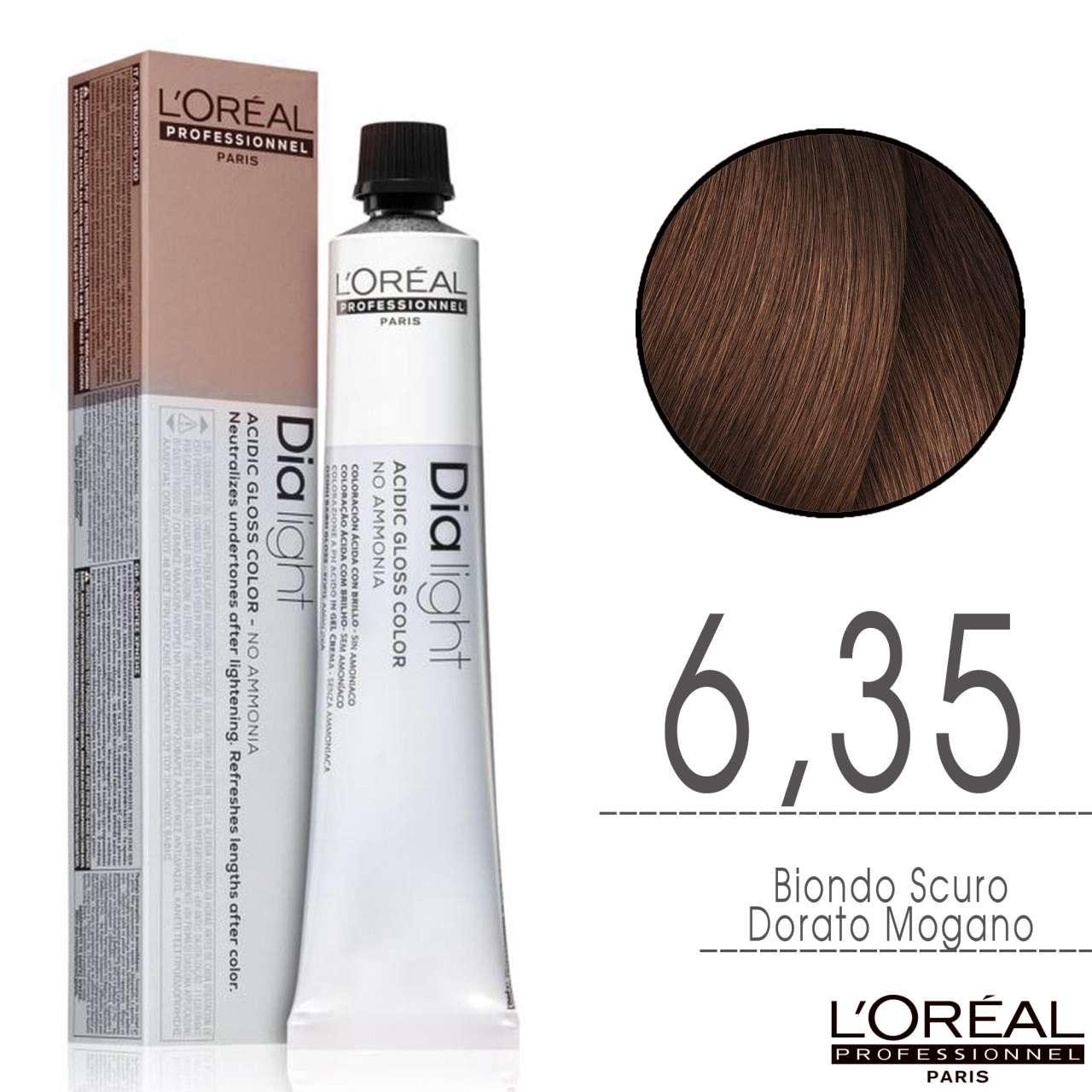 l'oru00e9al-tinta-dia-light-tono-su-tono-50ml-6.35-biondo-scuro-dorato-mogano L'Oru00e9al Tinta Dia Light Tono Su Tono 50ML 6.35 ufeffBiondo Scuro Dorato Mogano